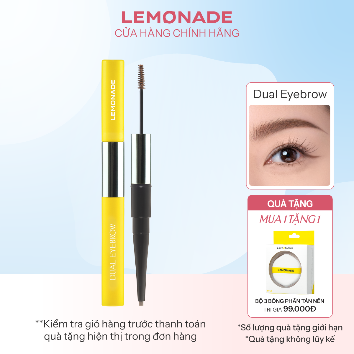  CHÌ KẺ MÀY 2 ĐẦU LEMONADE DUAL EYEBROW 