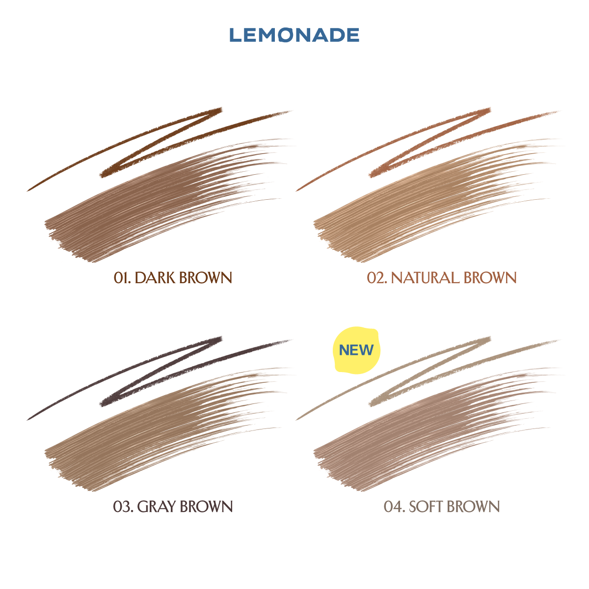  CHÌ KẺ MÀY 2 ĐẦU LEMONADE DUAL EYEBROW 