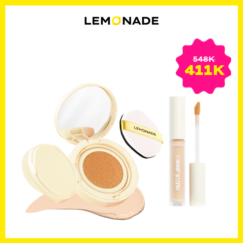  COMBO LEMONADE PHẤN NƯỚC MATTE ADDICT CUSHION & CHE KHUYẾT ĐIỂM MATTE ADDICT CONCEALER 