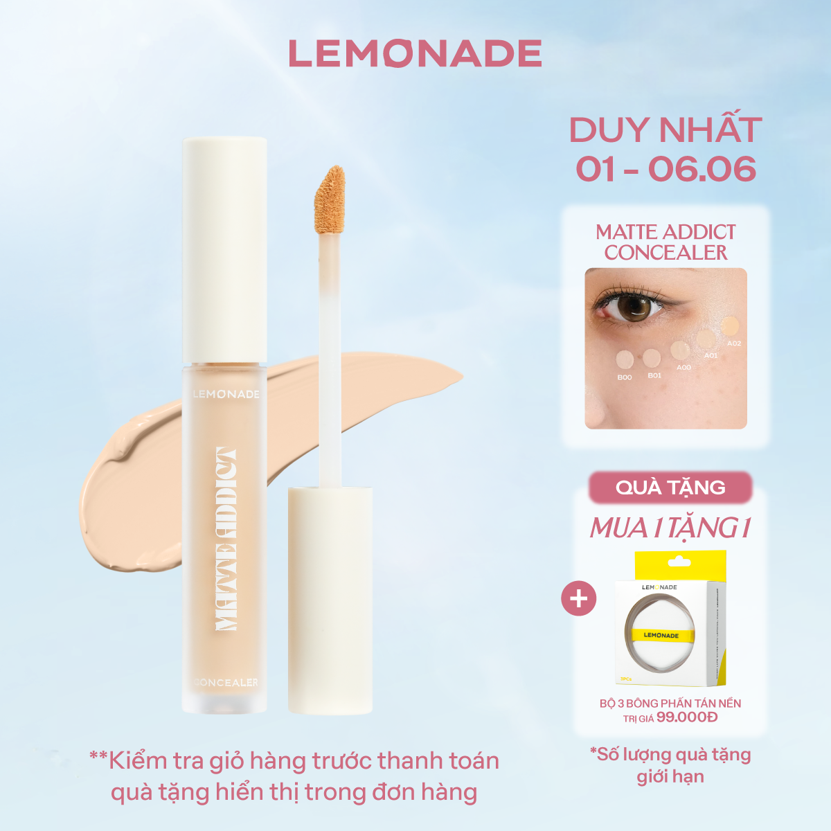  CHE KHUYẾT ĐIỂM KIỀM DẦU BỀN MÀU MATTE ADDICT CONCEALER 
