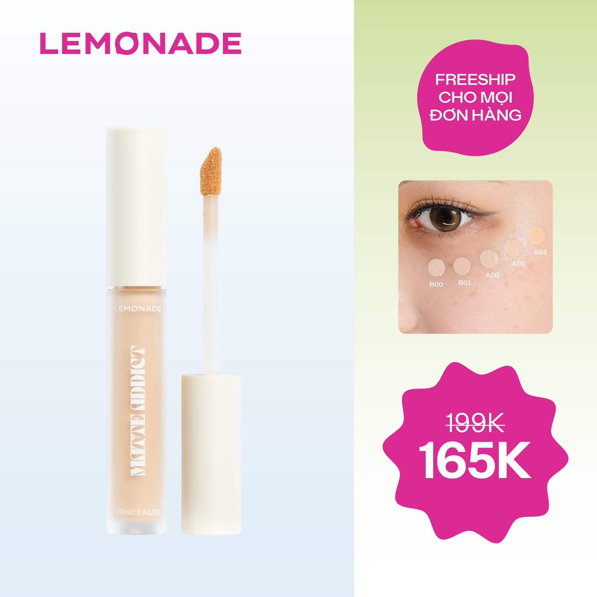  CHE KHUYẾT ĐIỂM KIỀM DẦU BỀN MÀU MATTE ADDICT CONCEALER 