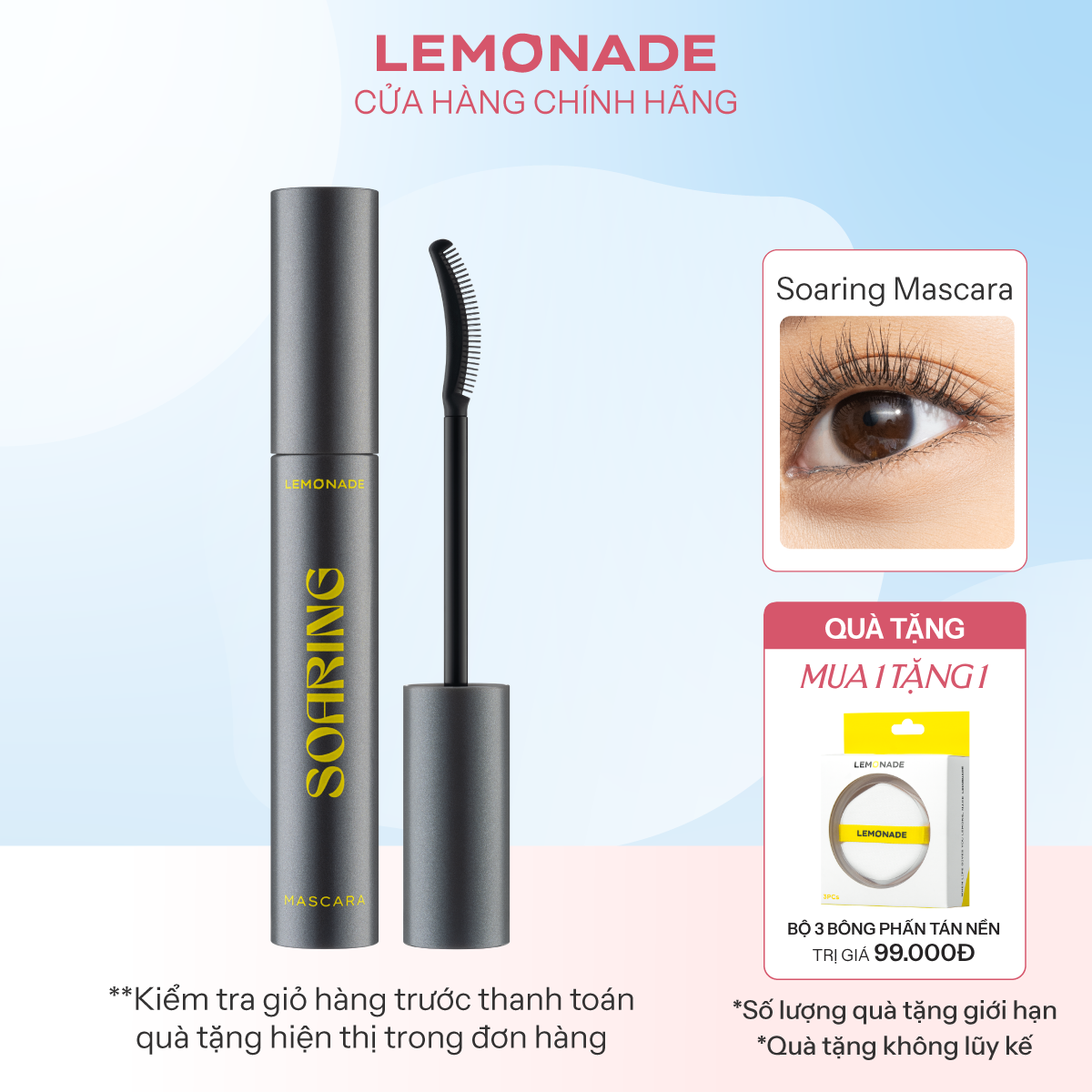  CHUỐT MI TƠI DÀI LÂU TRÔI LEMONADE SOARING MASCARA 
