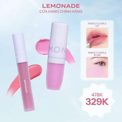  COMBO LEMONADE SON KEM MỊN LÌ PERFECT COUPLE LIP & MÁ KEM MỊN LÌ PERFECT COUPLE BLUSH 