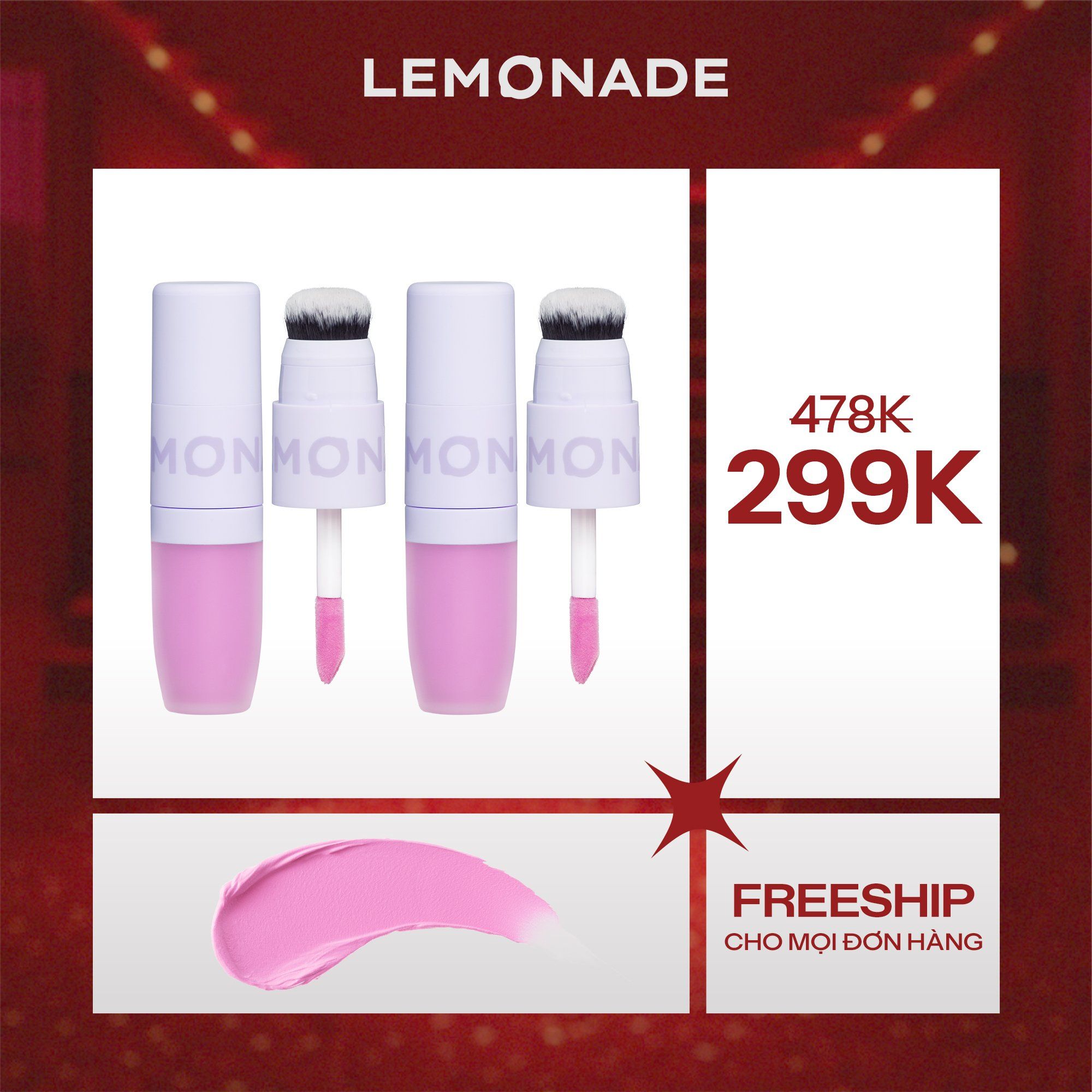  COMBO 02 MÁ KEM MỊN LÌ THUẦN CHAY LEMONADE PERFECT COUPLE 5 YEARS 