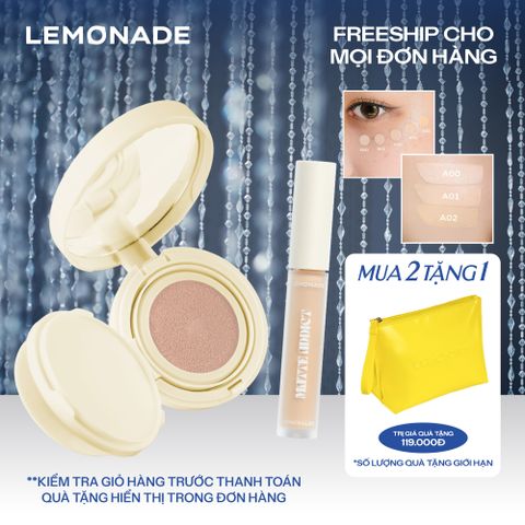  COMBO LEMONADE PHẤN NƯỚC MATTE ADDICT CUSHION & CHE KHUYẾT ĐIỂM MATTE ADDICT CONCEALER 