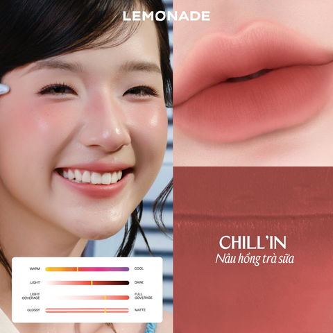  SON BÙN ẨM MỜ MỊN LÂU TRÔI LEMONADE PERFECT COUPLE BLURRY STAIN LIP CREAM 