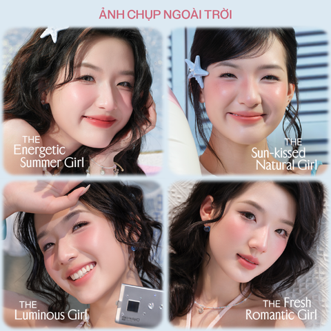  Combo Lemonade 01 Má hồng căng bóng Mirror Blush Cushion 8g và 01 Son bùn ẩm Perfect Couple Blurry Stain Lip Cream 3,5g 