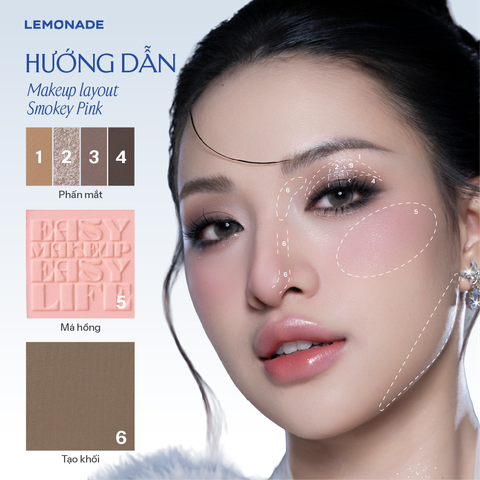  Bảng phấn mắt đa năng Lemonade Aesthetic Multi-task Palette 10.8g 