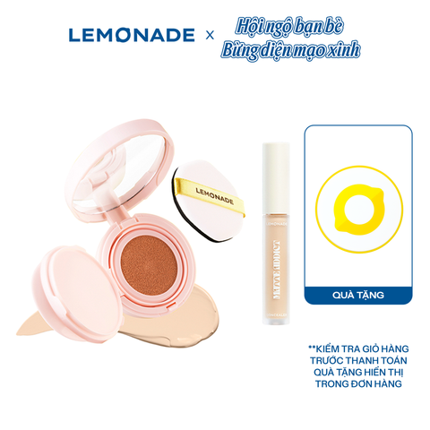  COMBO LEMONADE PHẤN NƯỚC SUPERMATTE CUSHION & CHE KHUYẾT ĐIỂM MATTE ADDICT CONCEALER 