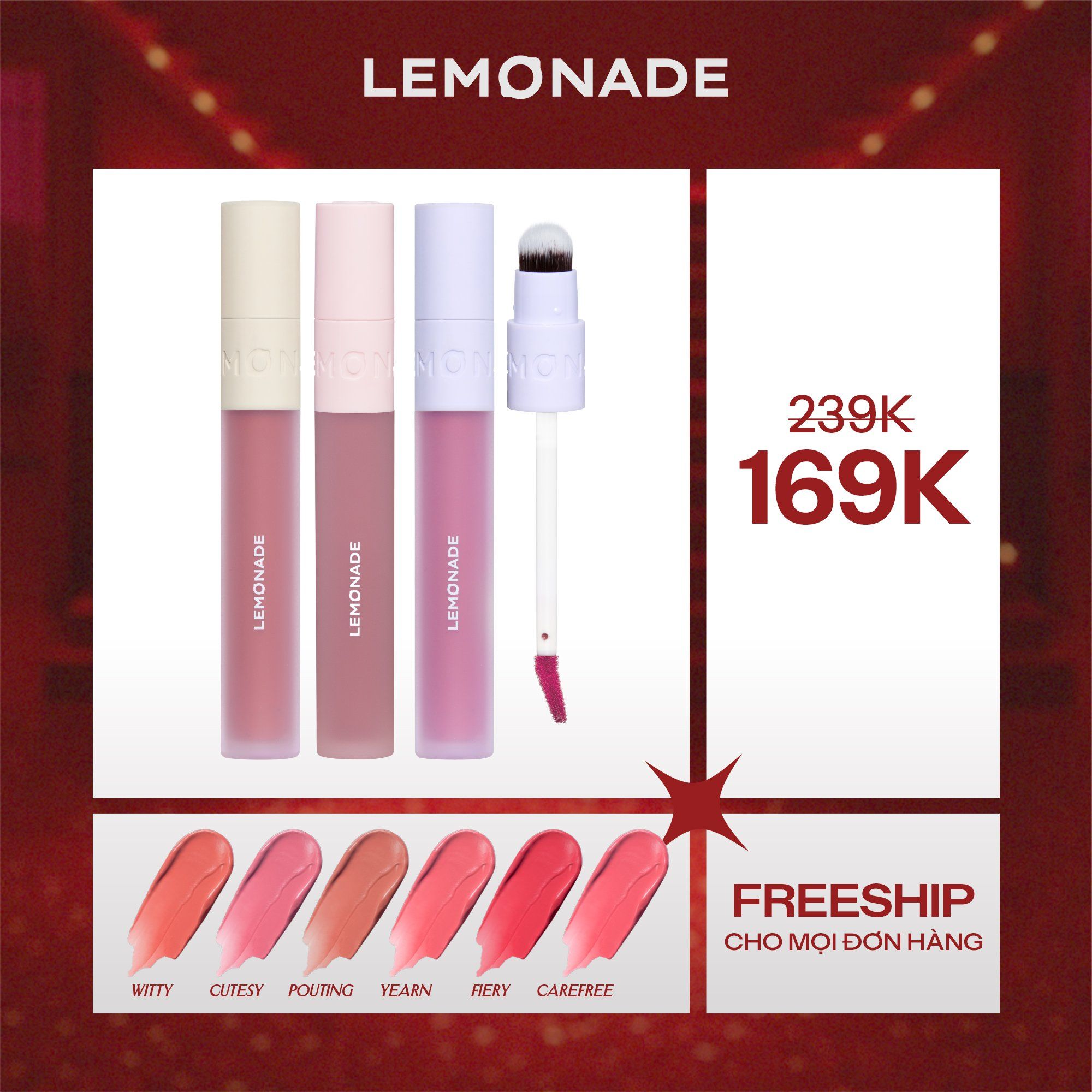  SON KEM MỊN LÌ THUẦN CHAY LEMONADE PERFECT COUPLE LIP 