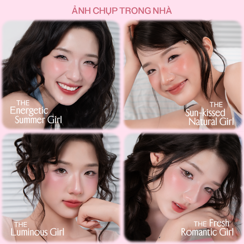  Combo Lemonade 01 Má hồng căng bóng Mirror Blush Cushion 8g và 01 Son bùn ẩm Perfect Couple Blurry Stain Lip Cream 3,5g 