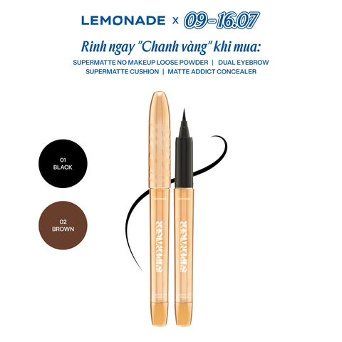  BÚT KẺ MẮT SIÊU MẢNH LEMONADE SUPERTIGER EYELINER 