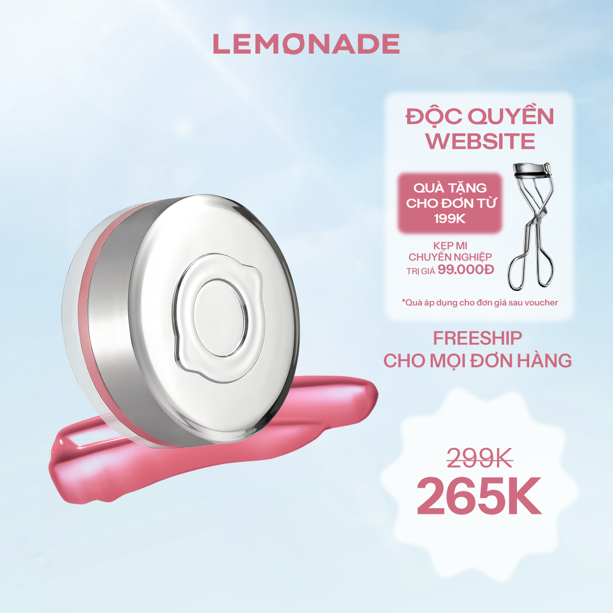  MÁ HỒNG CĂNG BÓNG DẠNG PHẤN NƯỚC THUẦN CHAY MIRROR MIRROR BLUSH CUSHION 8G 