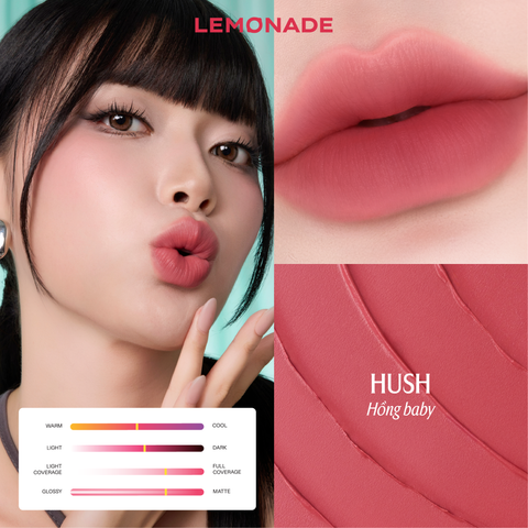  COMBO 02 SON BÙN ẨM MỜ MỊN LÂU TRÔI LEMONADE PERFECT COUPLE BLURRY STAIN LIP CREAM 