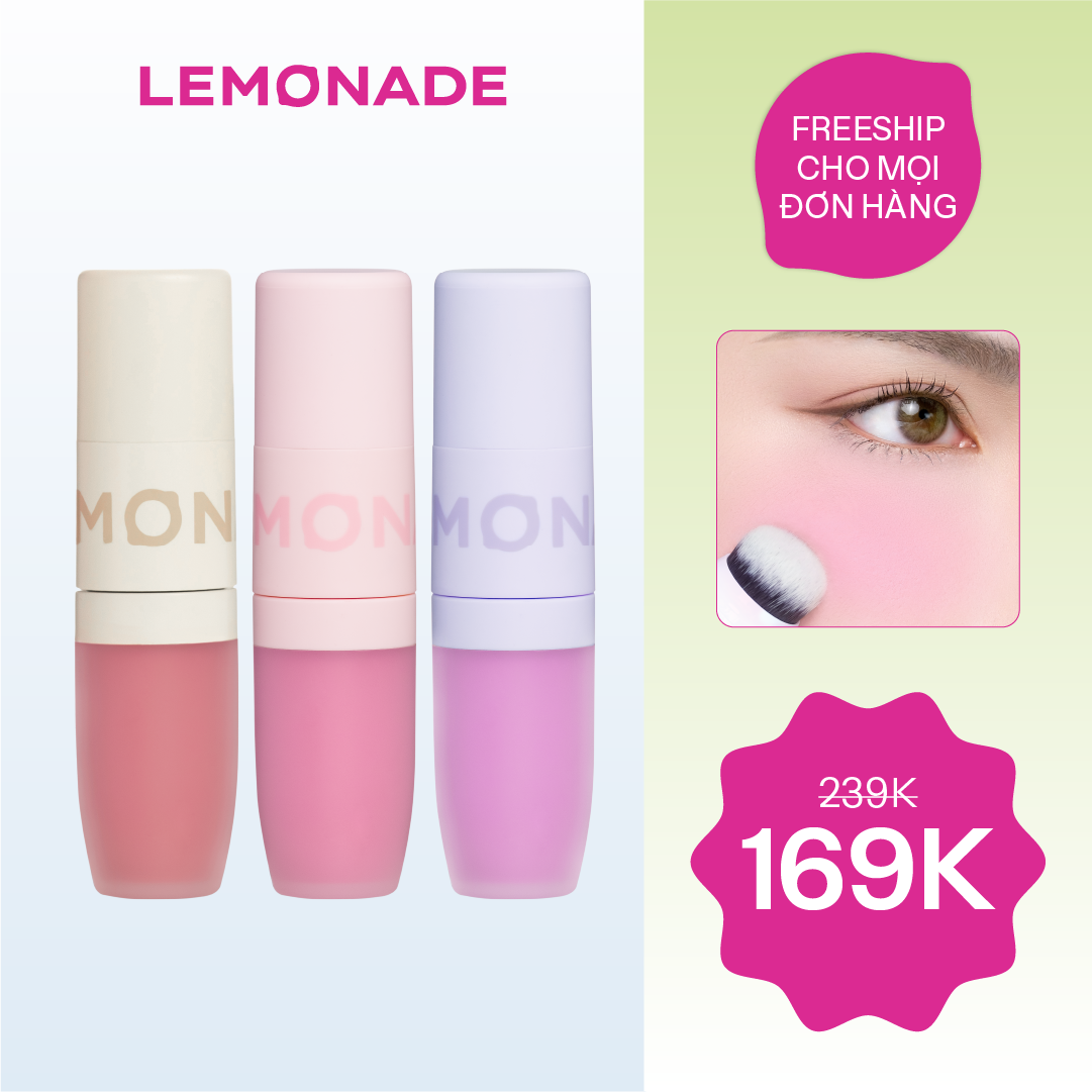  MÁ KEM MỊN LÌ THUẦN CHAY LEMONADE PERFECT COUPLE BLUSH 