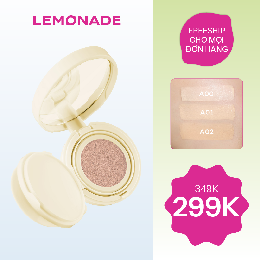  PHẤN NƯỚC MỊN LÌ DÀNH CHO DA KHÔ VÀ DA THƯỜNG LEMONADE MATTE ADDICT CUSHION 