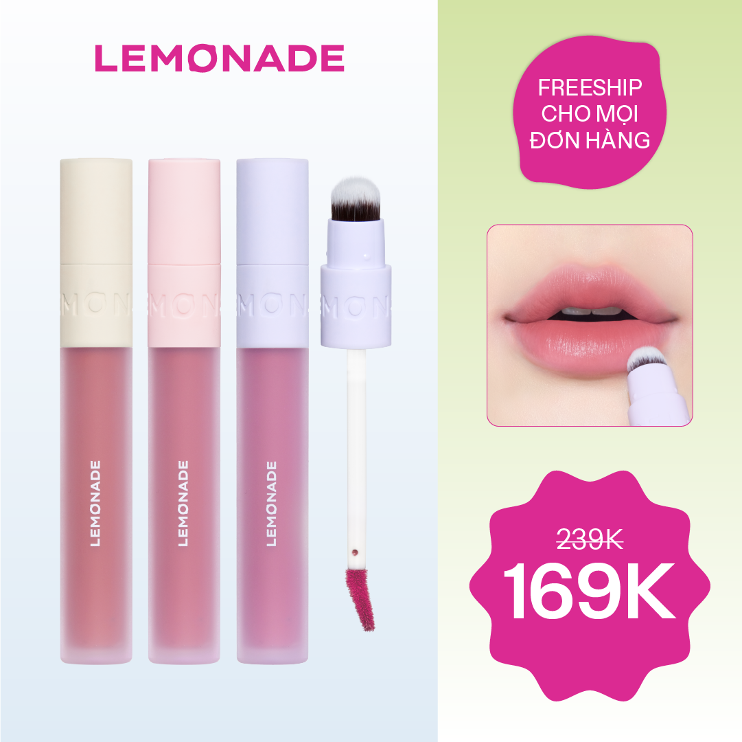  SON KEM MỊN LÌ THUẦN CHAY LEMONADE PERFECT COUPLE LIP 