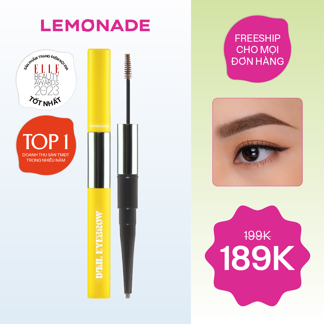  CHÌ KẺ MÀY 2 ĐẦU LEMONADE DUAL EYEBROW 