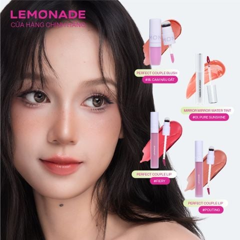 [Fresh] Set Son Má Hồng Lemonade - Combo Makeup Tươi Tắn, Trẻ Trung 