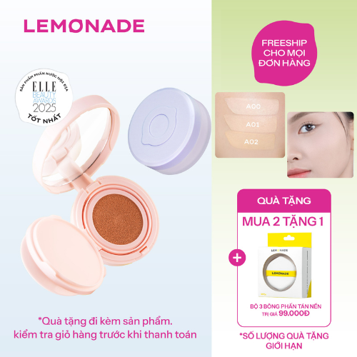  COMBO LEMONADE PHẤN PHỦ SUPERMATTE NO MAKEUP LOOSE POWDER & PHẤN NƯỚC SUPERMATTE CUSHION 