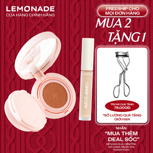  COMBO LEMONADE PHẤN NƯỚC MATTE ADDICT CUSHION & CHE KHUYẾT ĐIỂM MATTE ADDICT CONCEALER 