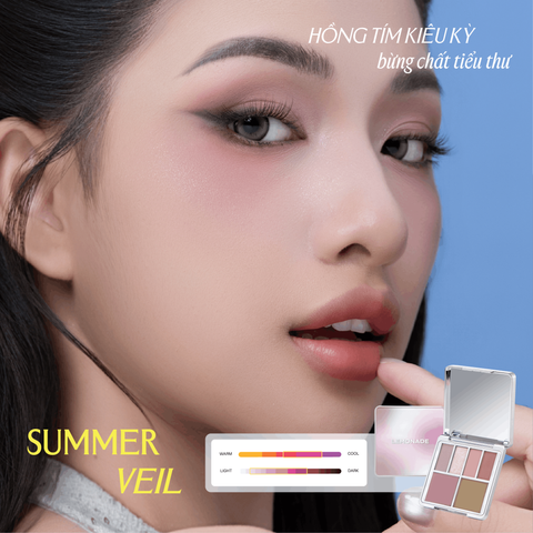  COMBO LEMONADE BẢNG PHẤN MẮT AESTHETIC MULTI-TASK PALETTE 10.8G & CHÌ KẺ MÀY 2 ĐẦU DUAL EYEBROW 