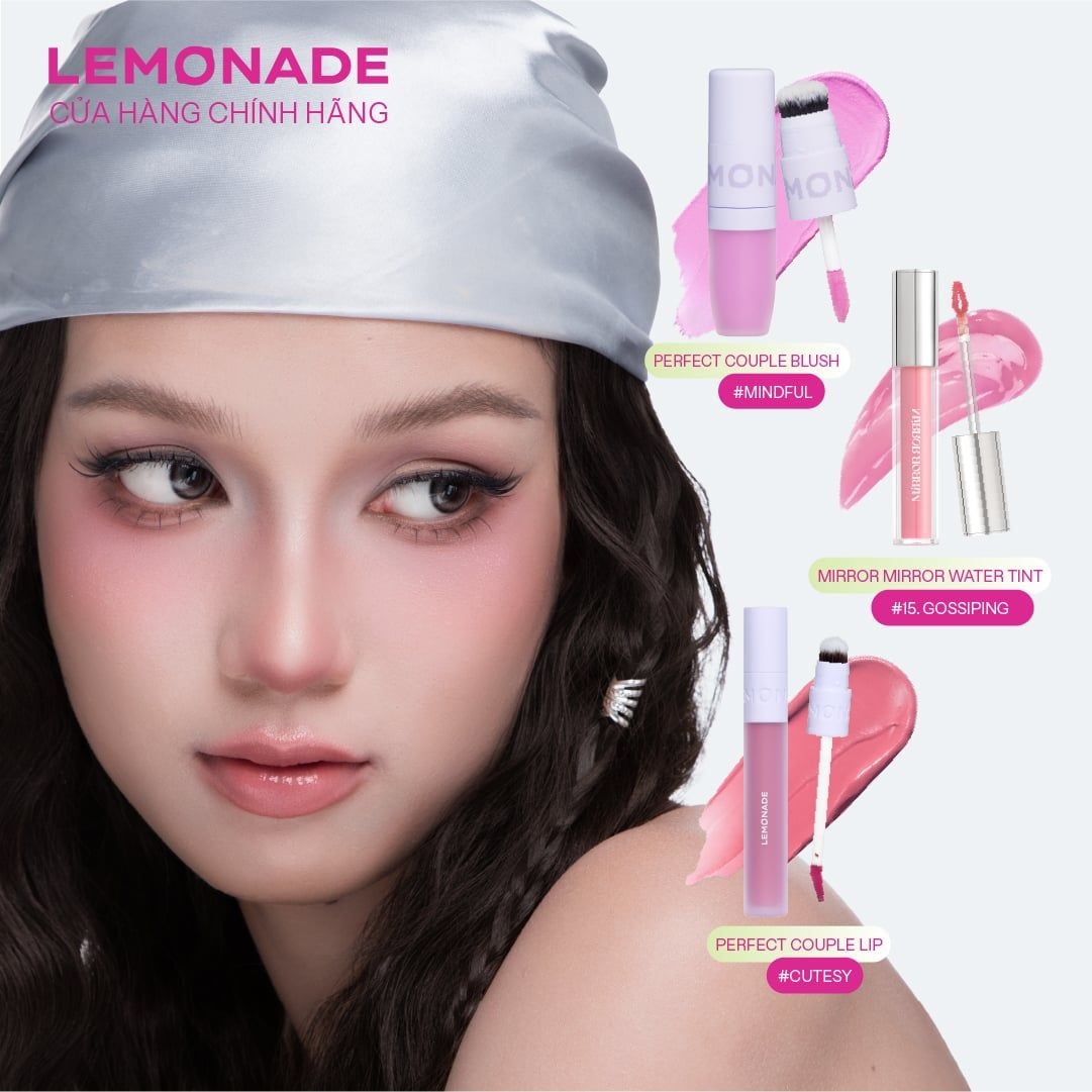  [Sassy] Set Son Má Hồng Lemonade - Combo Makeup Cá Tính, Cuốn Hút 