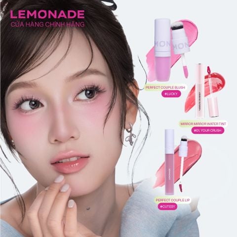  [Sweet] Set Son Má Hồng Lemonade - Combo Makeup Ngọt Ngào, Trong Trẻo 