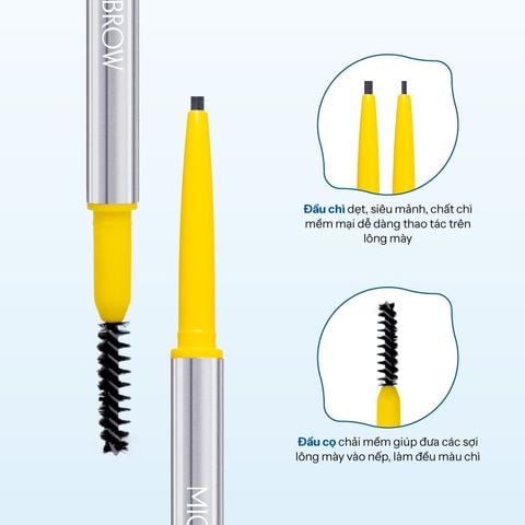  Combo Son bùn ẩm Lemonade Perfect Couple Blurry Stain Lip Cream 3,5g và Chì kẻ mày siêu mảnh Lemonade Micro Eyebrow 0,1g 
