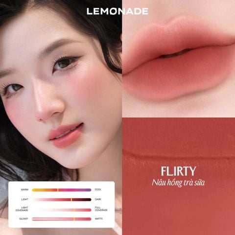  Combo Son bùn ẩm Lemonade Perfect Couple Blurry Stain Lip Cream 3,5g và Chì kẻ mày siêu mảnh Lemonade Micro Eyebrow 0,1g 