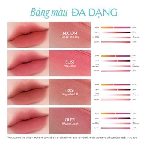  Combo Son bùn ẩm Lemonade Perfect Couple Blurry Stain Lip Cream 3,5g và Chì kẻ mày siêu mảnh Lemonade Micro Eyebrow 0,1g 