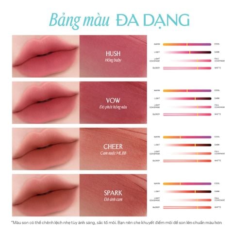  Combo Son bùn ẩm Lemonade Perfect Couple Blurry Stain Lip Cream 3,5g và Chì kẻ mày siêu mảnh Lemonade Micro Eyebrow 0,1g 
