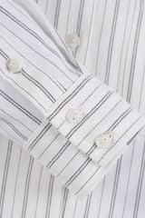 Áo Sơ Mi Nữ Dài Tay - Chất Thô Dáng Suông Kẻ Sọc Thanh Lịch