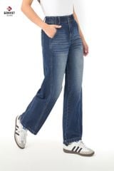 Quần Jeans Nữ Suông Vừa