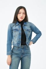 Áo Khoác Jeans Nữ Croptop