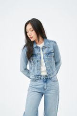 Áo Khoác Jeans Nữ Croptop