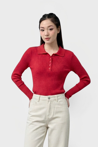 Áo Len Polo Nữ Dài Tay