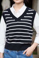 Áo Gile Len Lông Thỏ - Cổ V Thanh Lịch, Dễ Phối