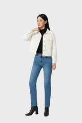 Áo Khoác Jeans Nữ 1 Lớp Croptop – Trẻ Trung, Dễ Phối Hằng Ngày