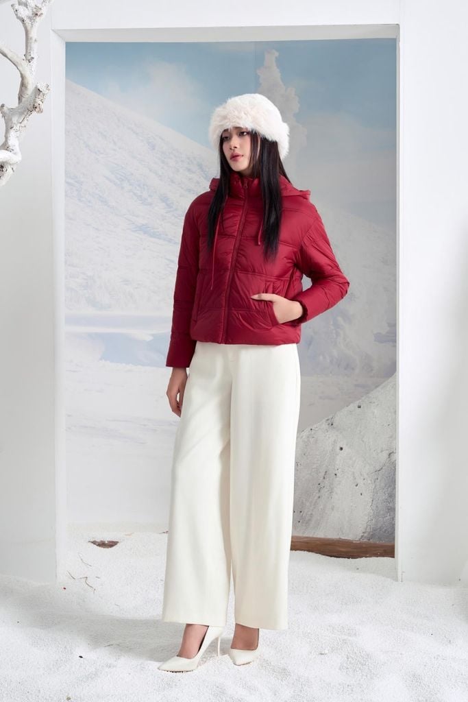 Áo Phao Nữ Chần Bông 3 Lớp - Giữ Ấm Tối Ưu