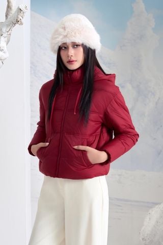 Áo Phao Nữ Chần Bông 3 Lớp - Giữ Ấm Tối Ưu