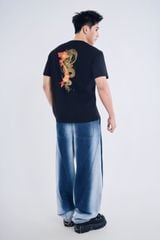 Áo Thun Unisex Phom Suông - Họa Tiết Bản Đồ Việt Nam & Rồng Vàng Tinh Hoa Văn Hóa