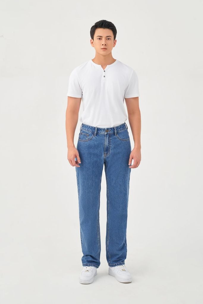Quần Jeans Nam Ống Đứng
