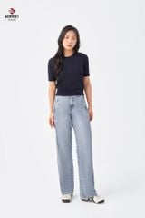 Quần Jeans Nữ Suông Vừa