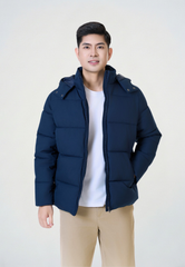 Áo Phao Nam 3 Lớp Dáng Ngắn – Giữ Ấm Tối Đa, Chắn Gió Tốt