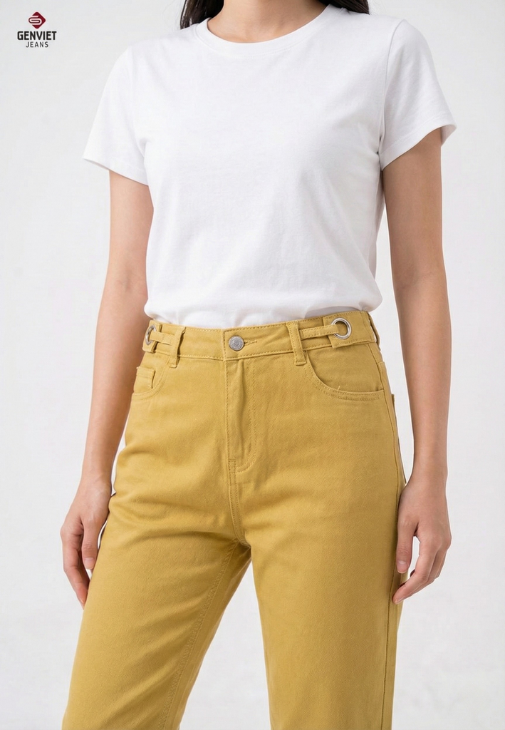 Quần Kaki Nữ Dáng Baggy