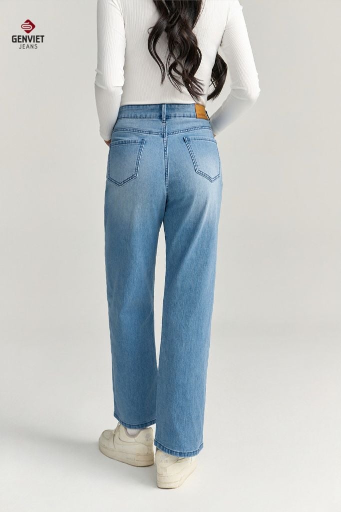 Quần Jeans Nữ Ống Đứng