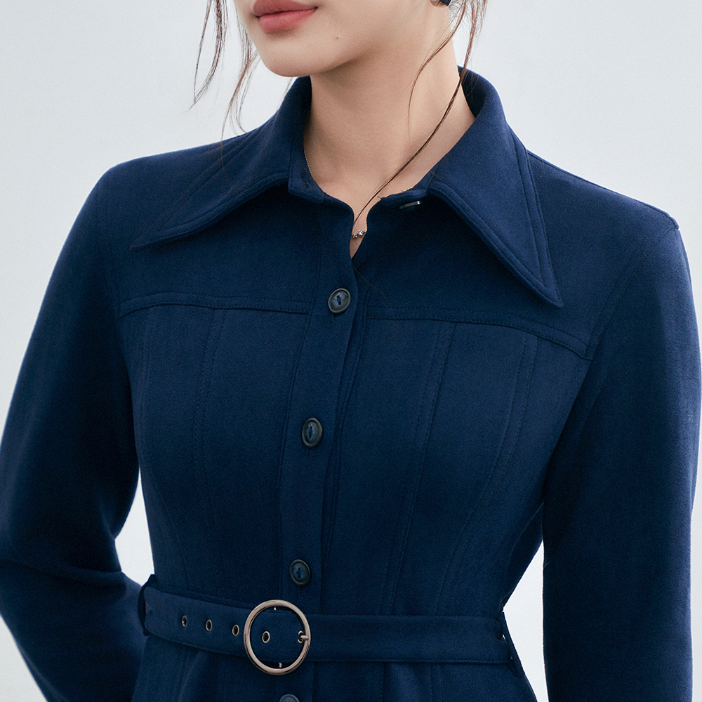 Đầm Da Lộn Nữ - Dáng Suông Trẻ Trung