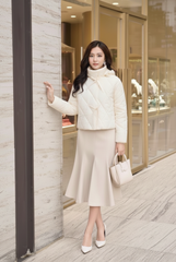 Áo Phao 3 Lớp Chần Bông Dáng Ngắn - Có Mũ Tháo Rời, Ấm Áp