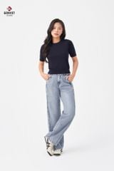 Quần Jeans Nữ Suông Vừa